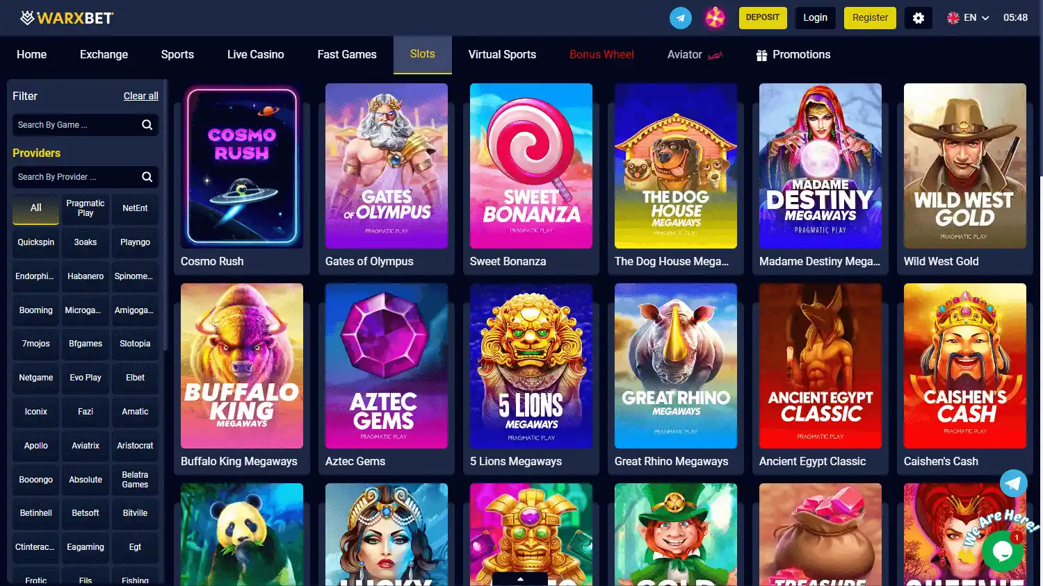 WarXBet Casino screenshot 3