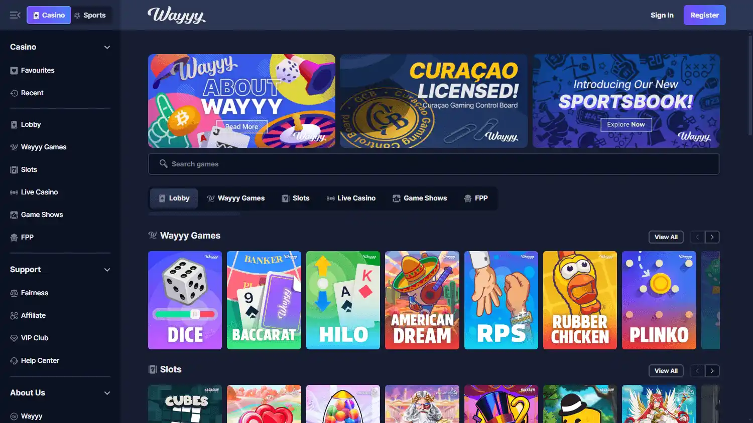 Wayyy Casino screenshot 1