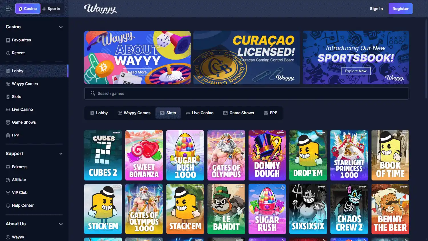 Wayyy Casino screenshot 2