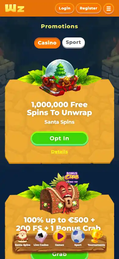 Wazamba Casino screenshot 6