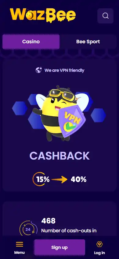Wazbee Casino screenshot 4
