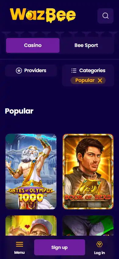 Wazbee Casino screenshot 5