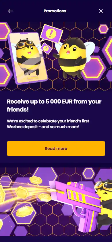 Wazbee Casino screenshot 6