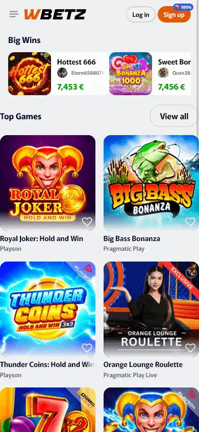 Wbetz Casino screenshot 4