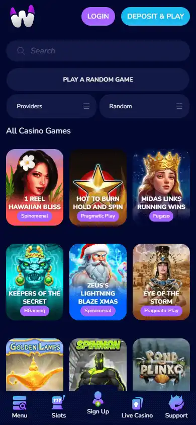 WeezyBet Casino screenshot 5
