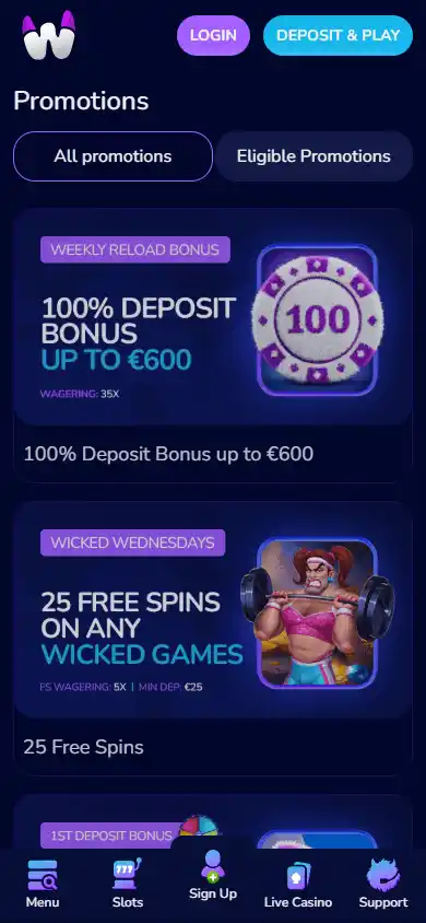 WeezyBet Casino screenshot 6