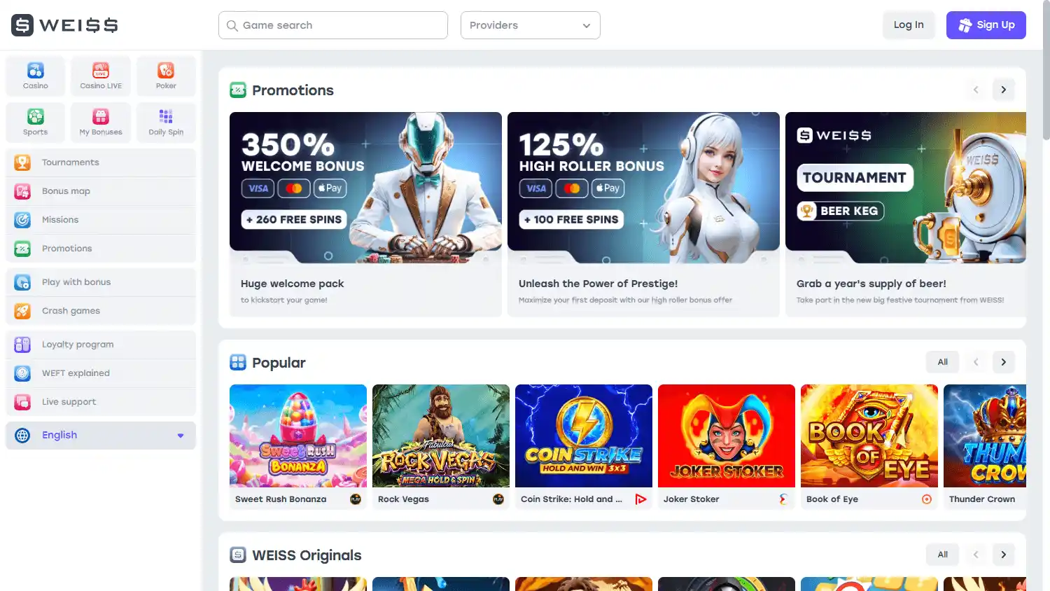 Weiss Casino screenshot 1