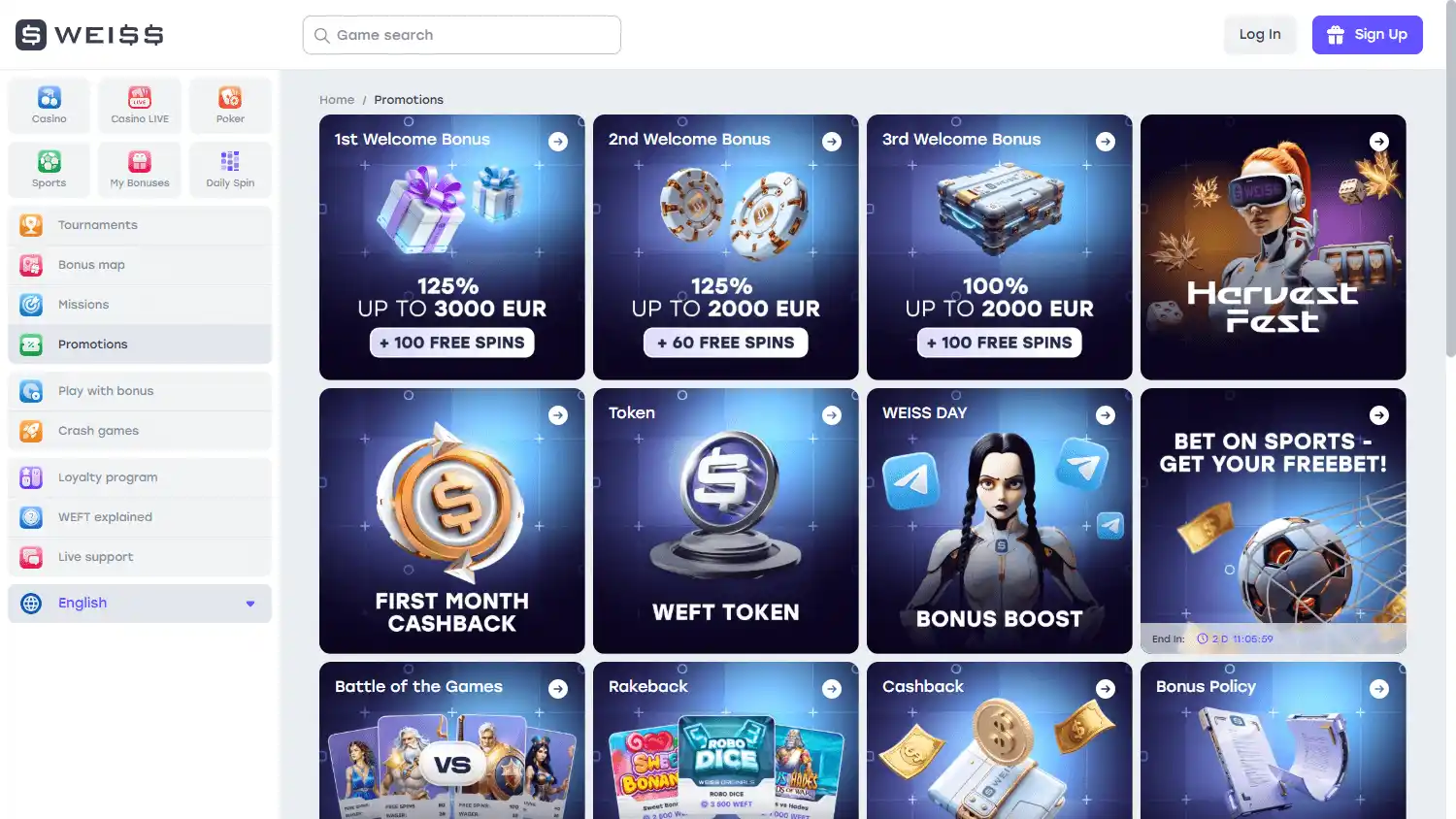 Weiss Casino screenshot 3