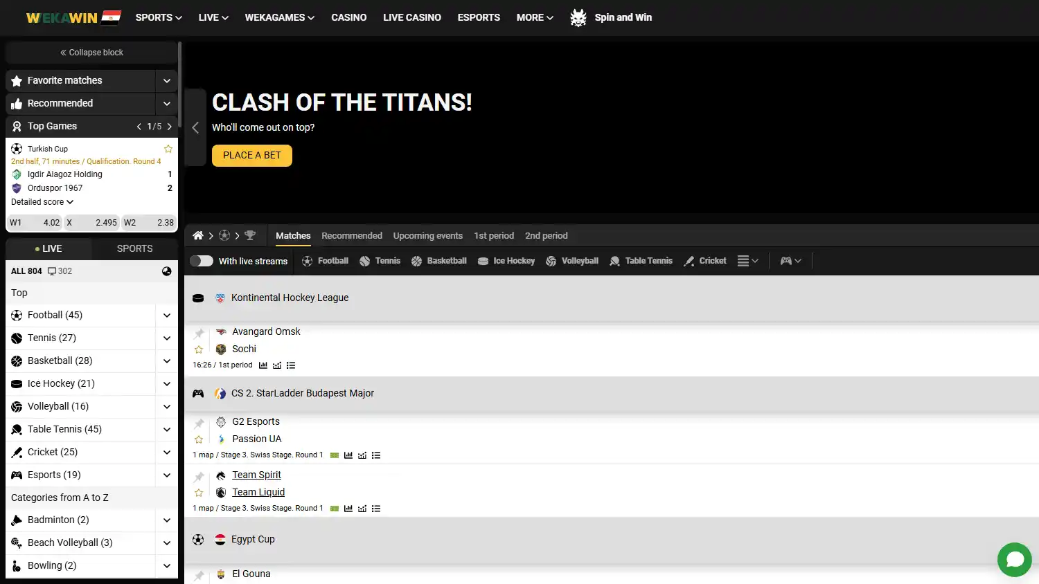 Wekawin Casino screenshot 1
