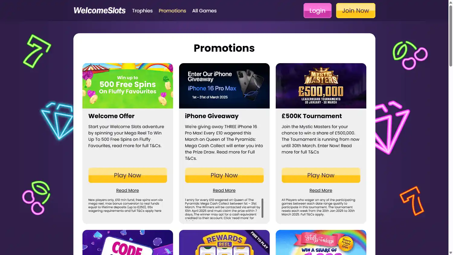 Welcome Slots Casino screenshot 3