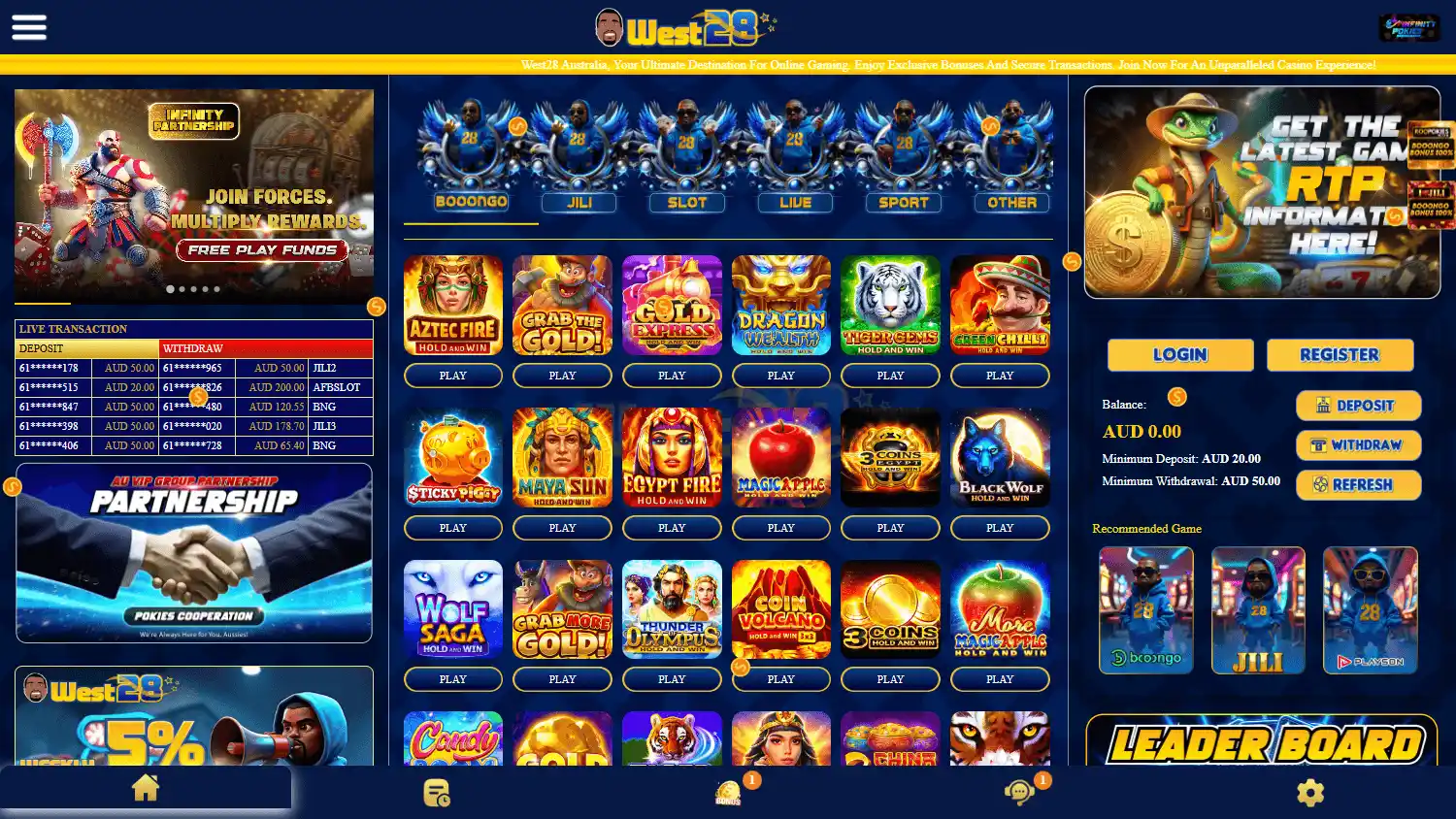 West28 Casino screenshot 1