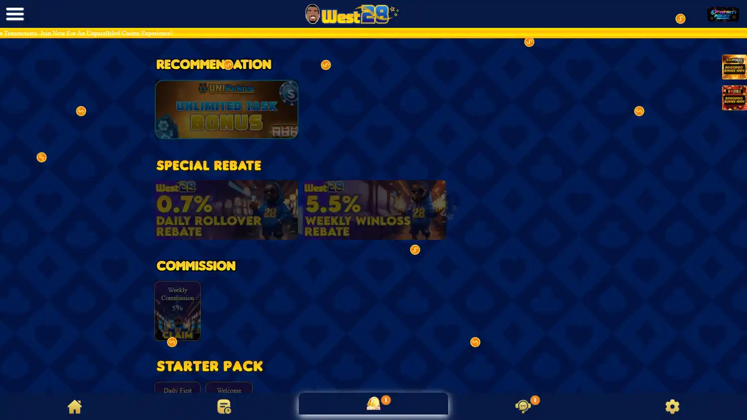 West28 Casino screenshot 2