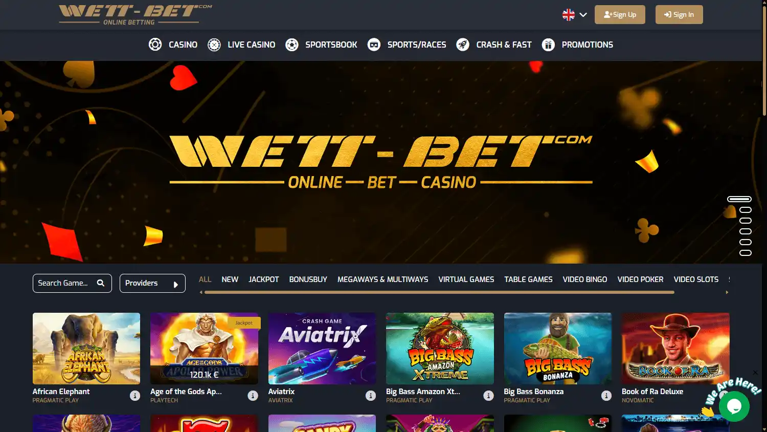 Wett-Bet Casino screenshot 1