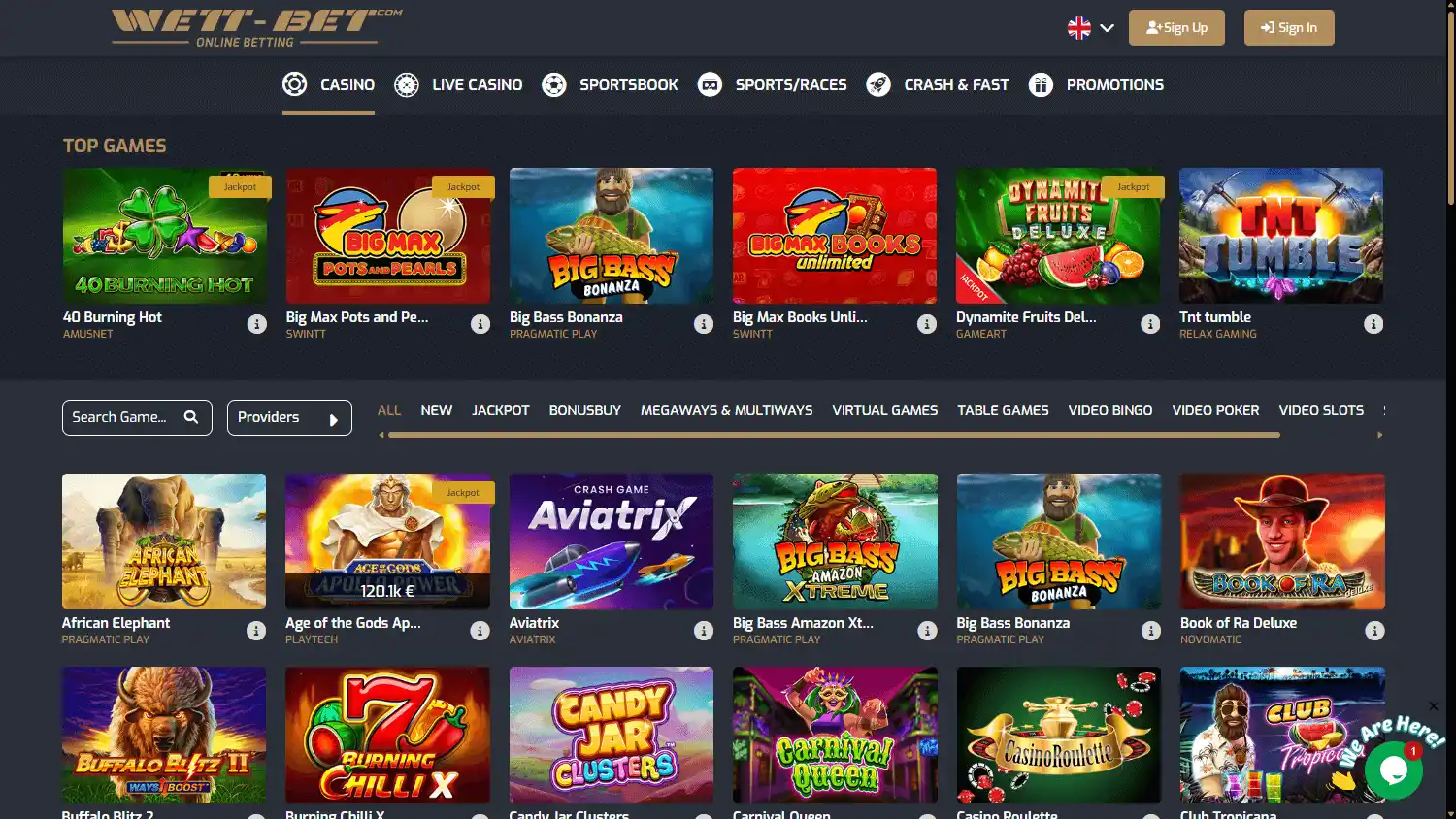 Wett-Bet Casino screenshot 2