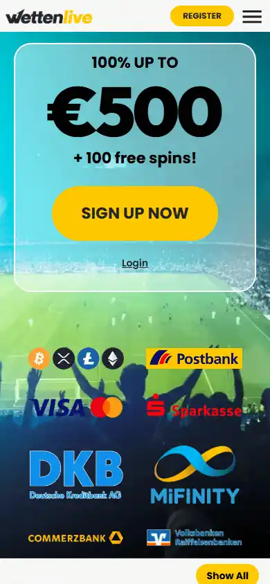 Wettenlive Casino screenshot 4
