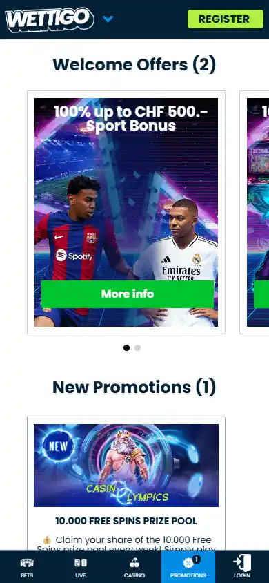Wettigo Casino screenshot 7