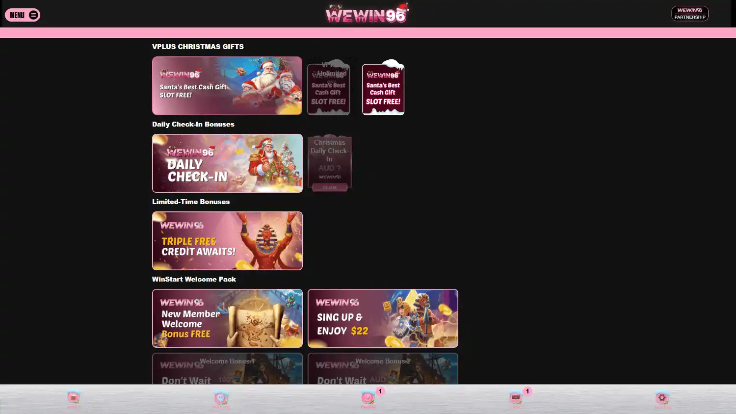 WEWIN96 Casino screenshot 3