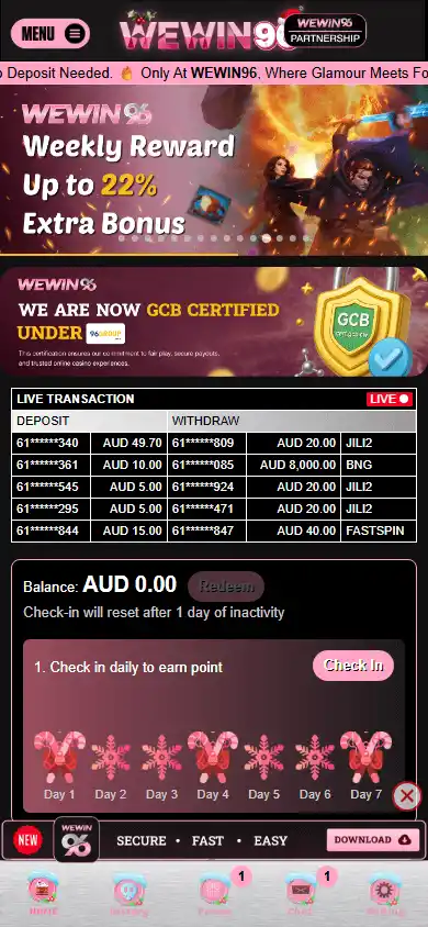 WEWIN96 Casino screenshot 4