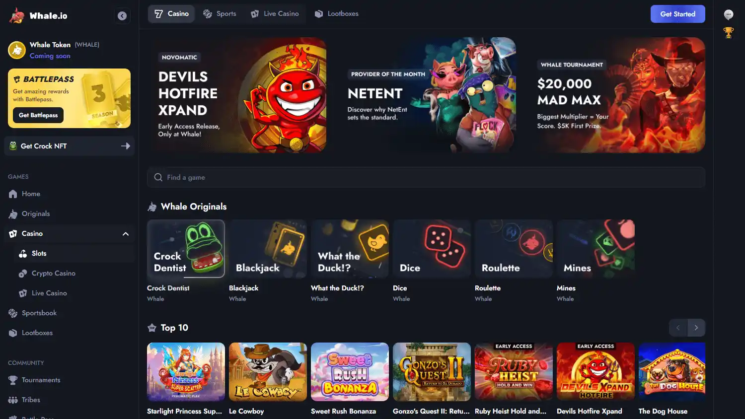 Whale.io Casino screenshot 2