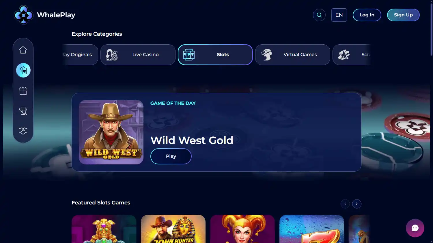 WhalePlay Casino screenshot 2