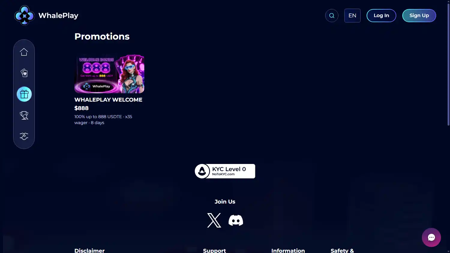 WhalePlay Casino screenshot 3