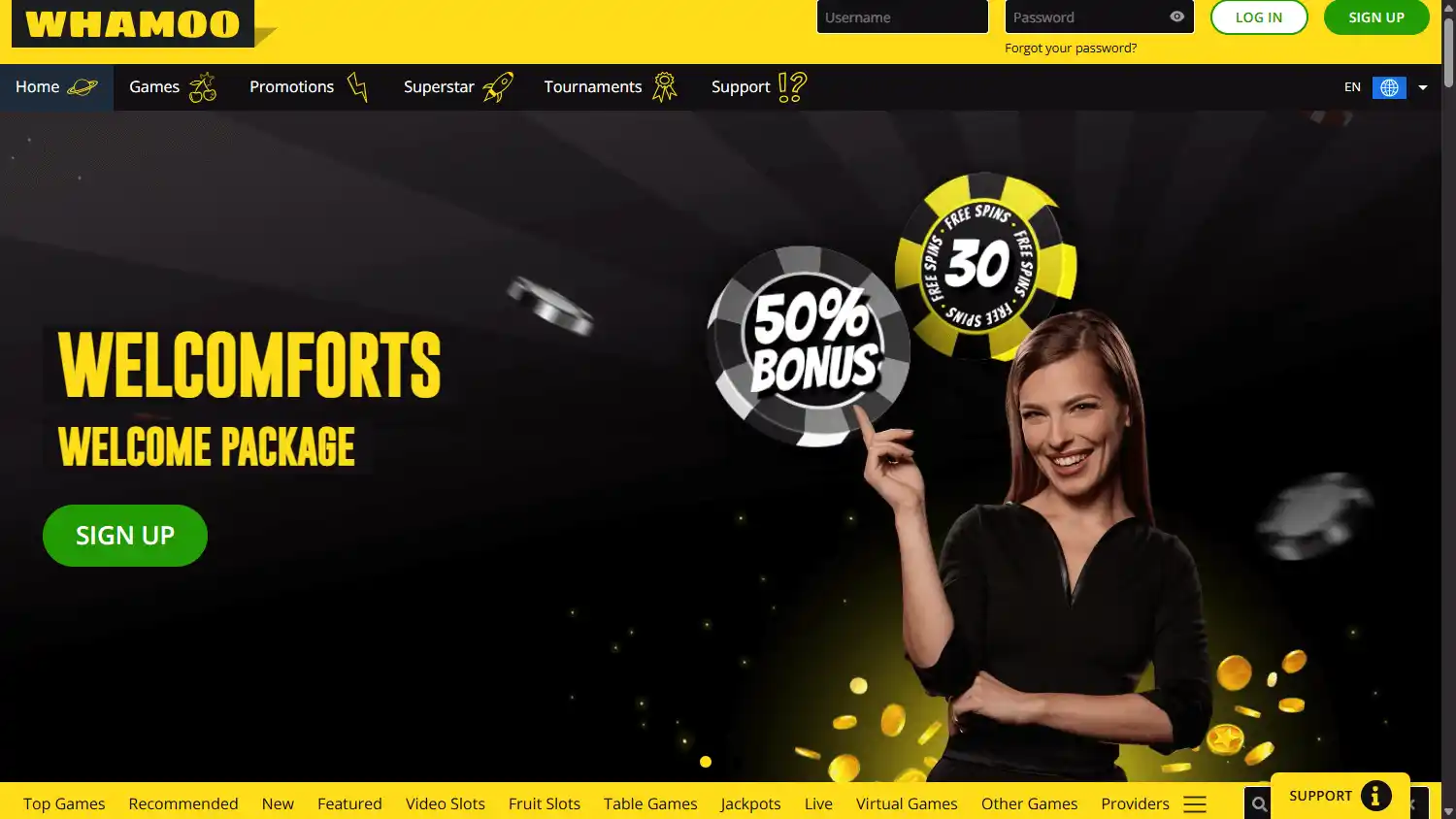 Whamoo Casino screenshot 1