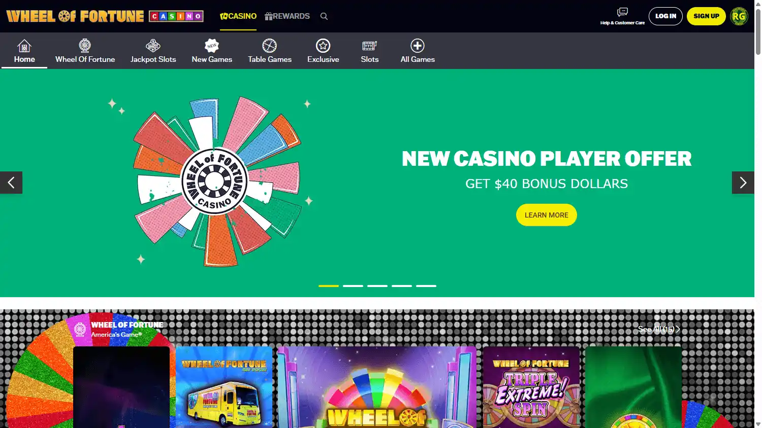 Wheel of Fortune Casino screenshot 1