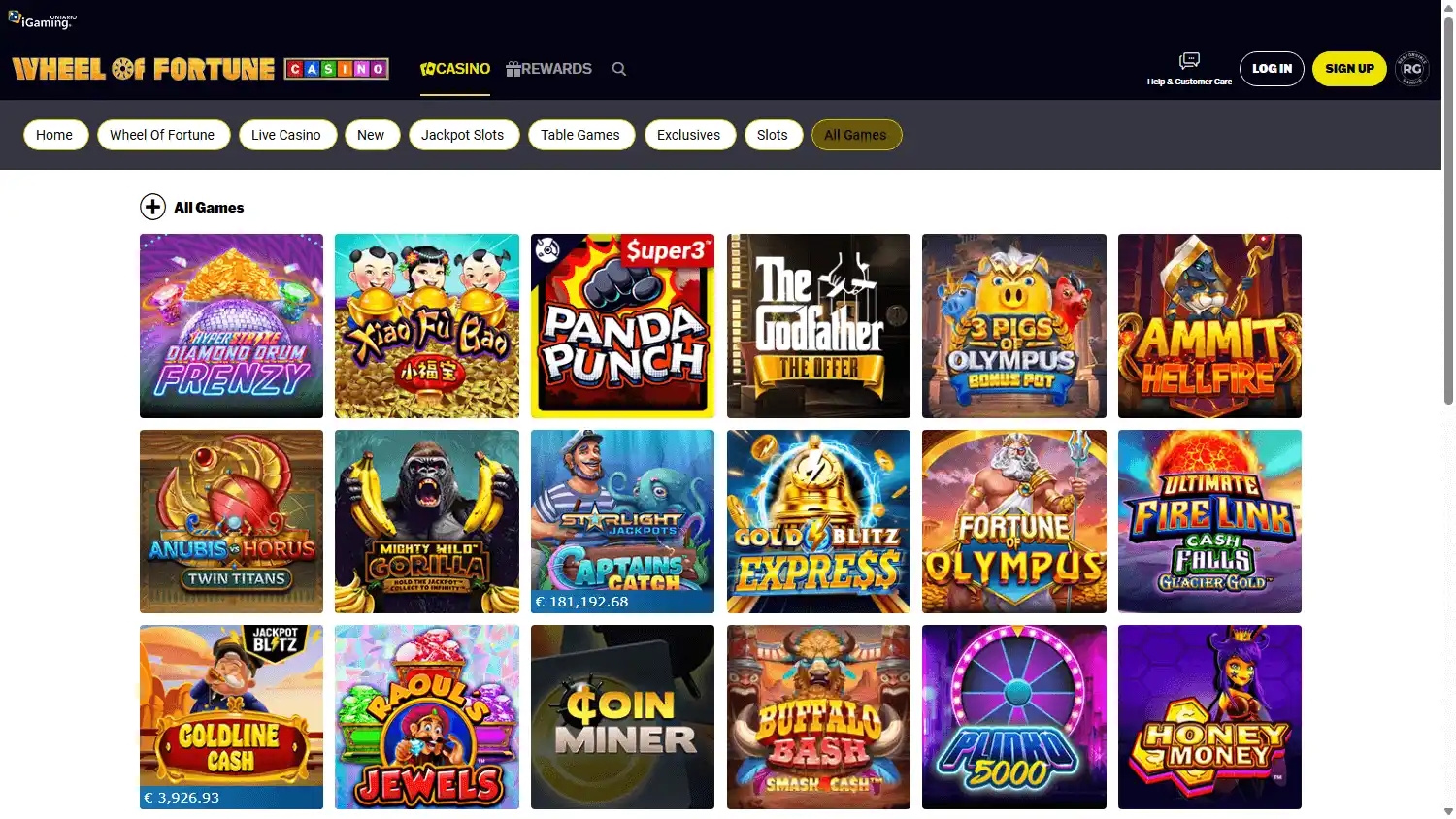 Wheel of Fortune Casino Ontario screenshot 2