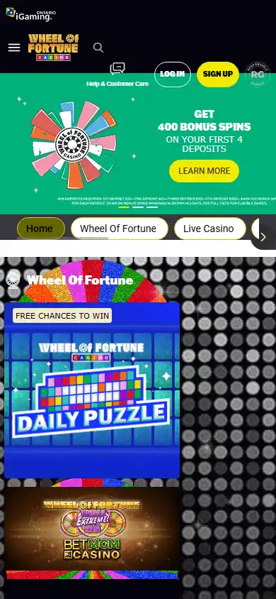 Wheel of Fortune Casino Ontario screenshot 4