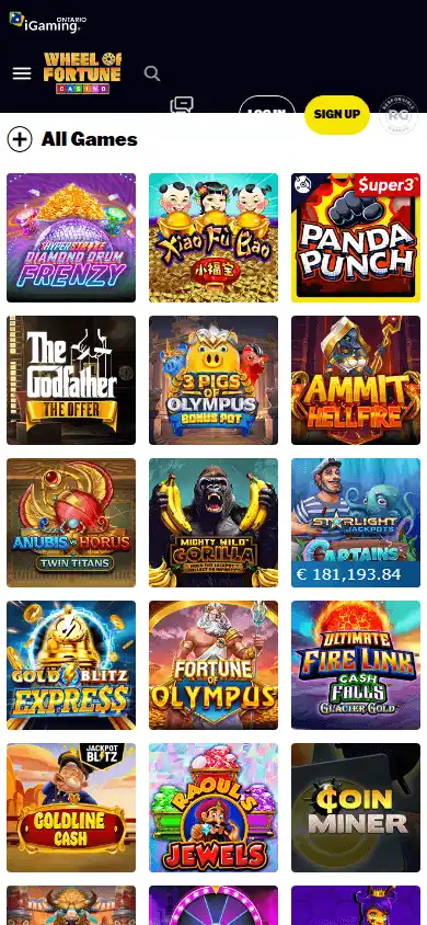 Wheel of Fortune Casino Ontario screenshot 5