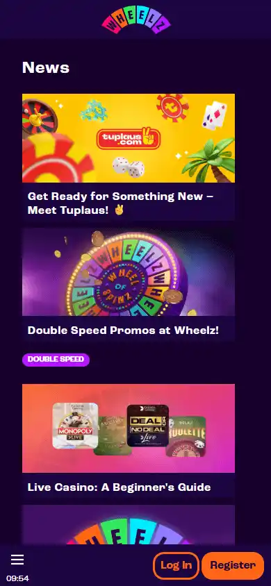 Wheelz Casino screenshot 6