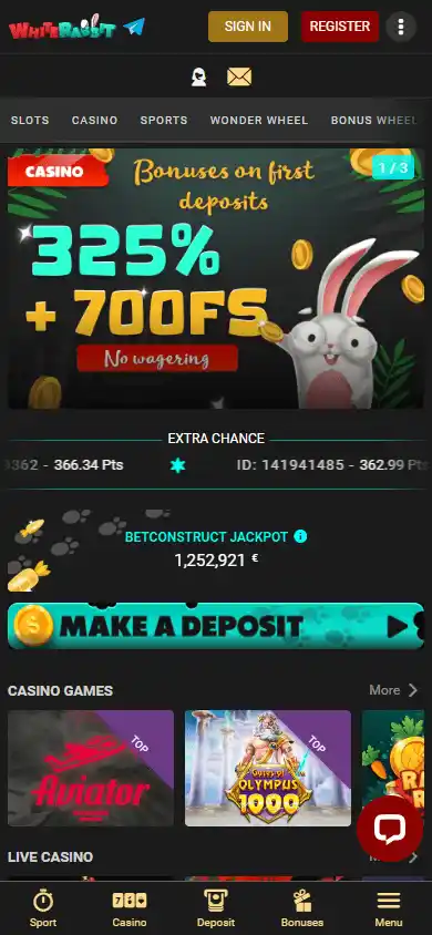 White Rabbit Casino screenshot 4