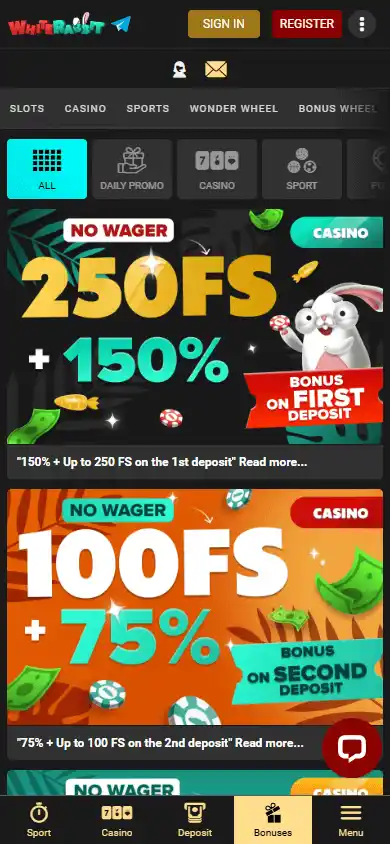 White Rabbit Casino screenshot 6