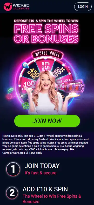 Wicked Jackpots Casino screenshot 2