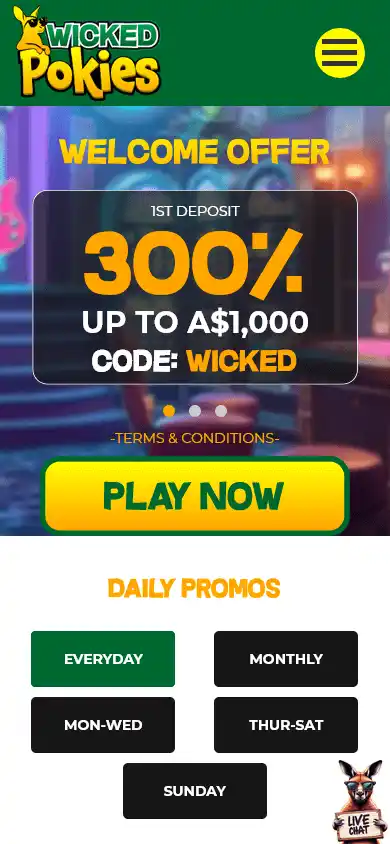 WickedPokies Casino screenshot 4