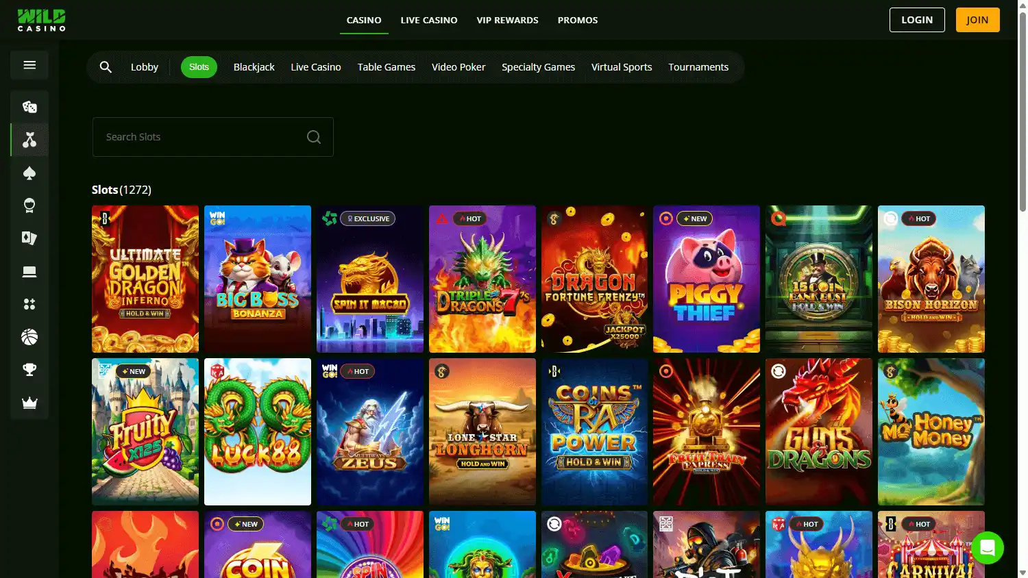 Wild Casino screenshot 3