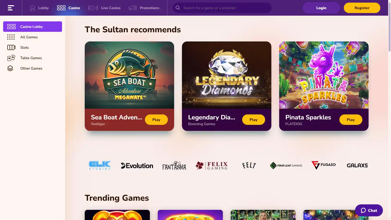 Wild Sultan Casino screenshot 2
