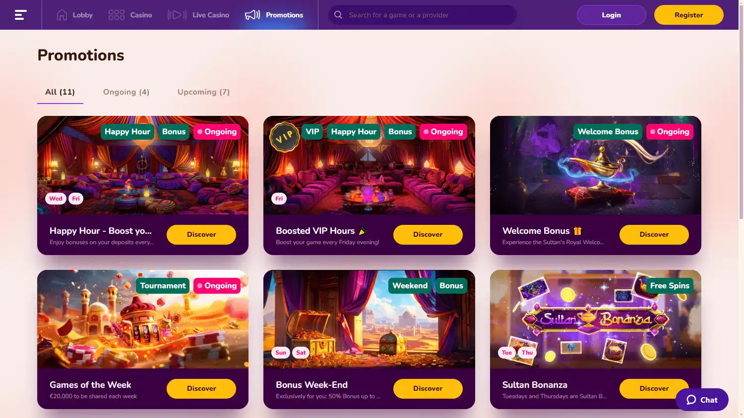 Wild Sultan Casino screenshot 3