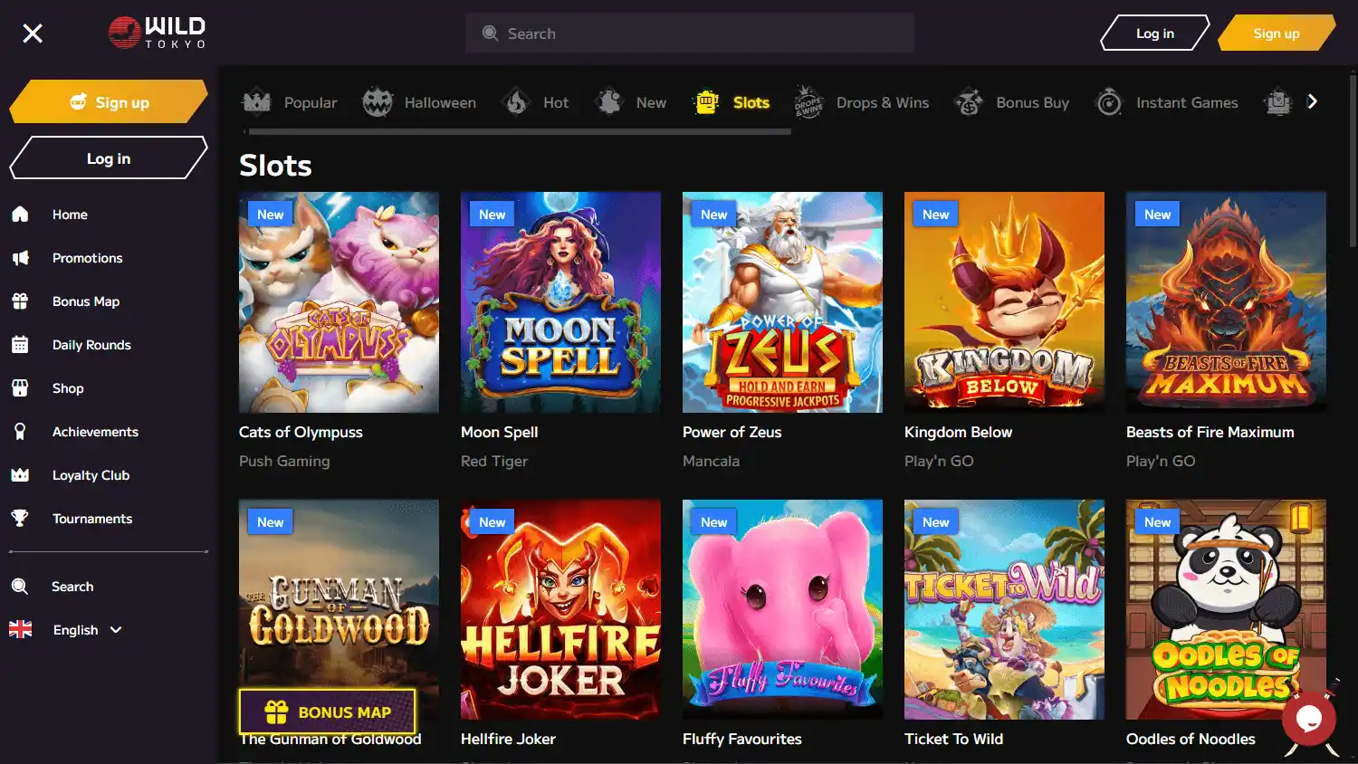 Wild Tokyo Casino screenshot 2
