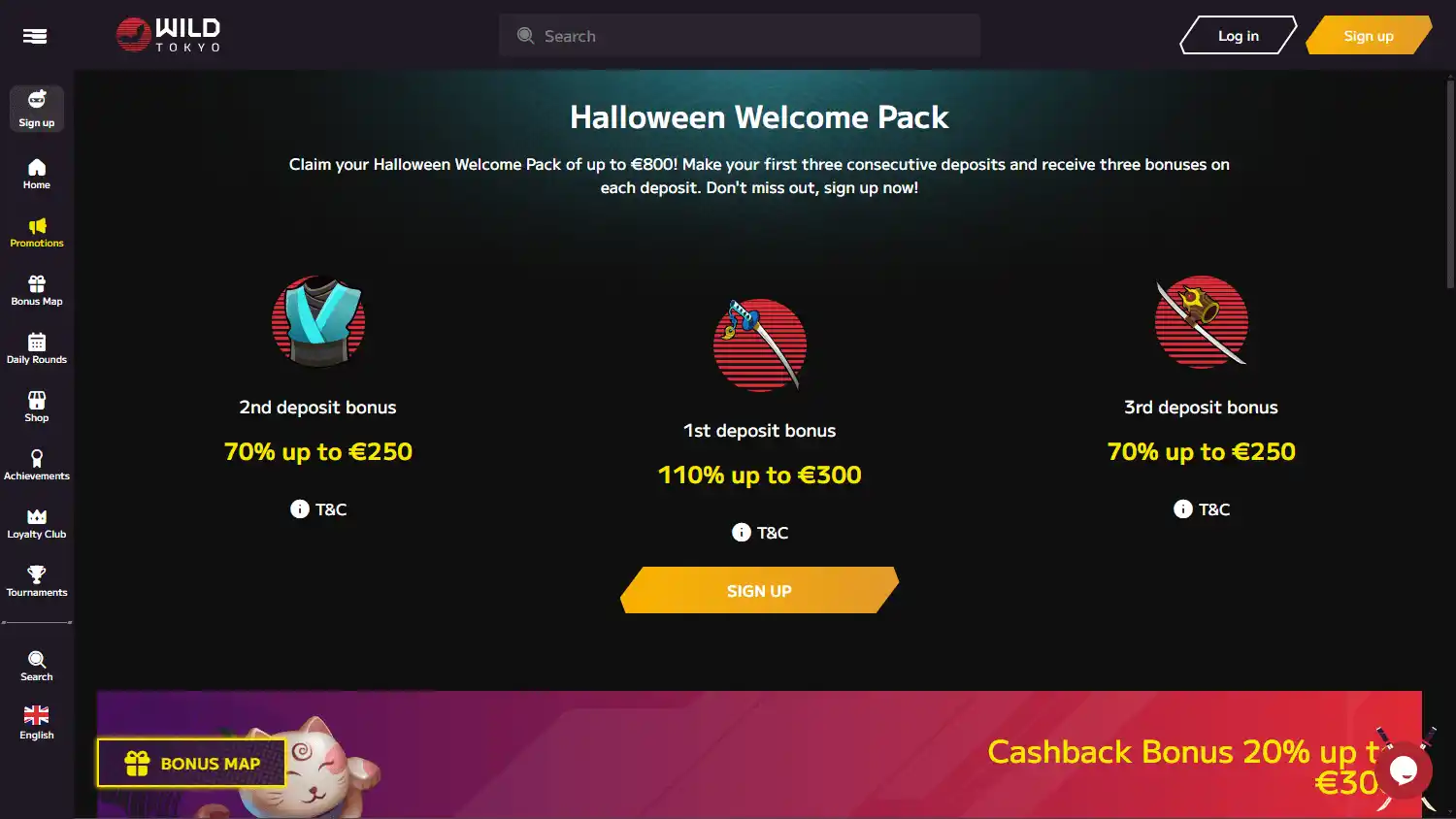 Wild Tokyo Casino screenshot 3