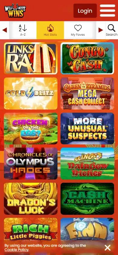 Wild West Wins Casino IE screenshot 6