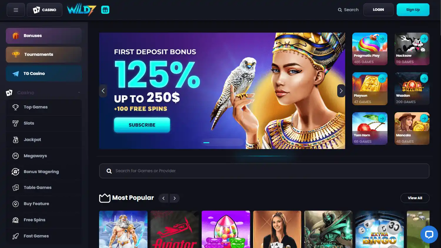 Wild7 Casino screenshot 1