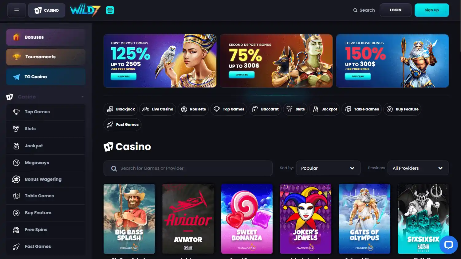 Wild7 Casino screenshot 2