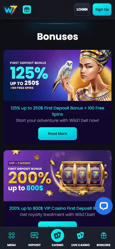 Wild7 Casino screenshot 6