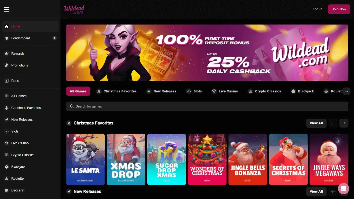 Wildead Casino screenshot 2
