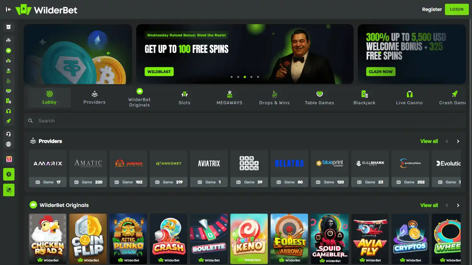 WilderBet Casino screenshot 1