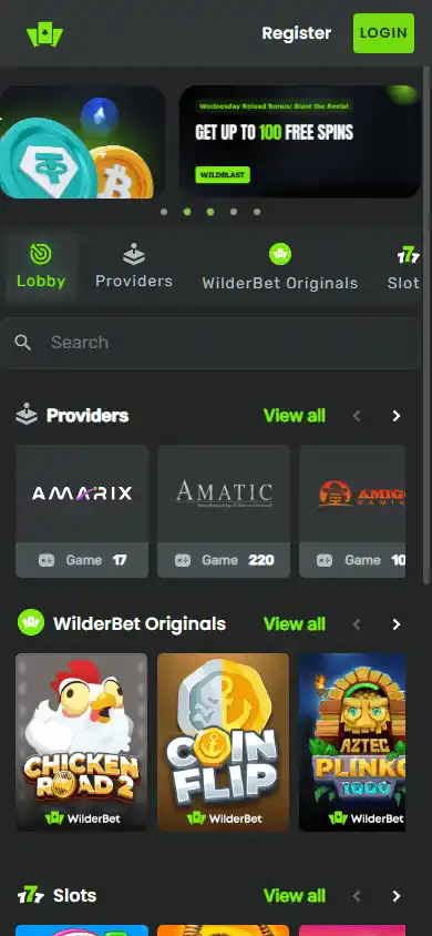WilderBet Casino screenshot 3