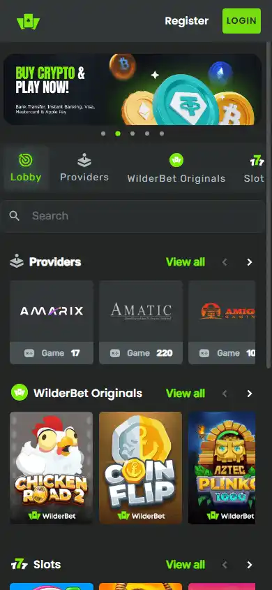 WilderBet Casino screenshot 4