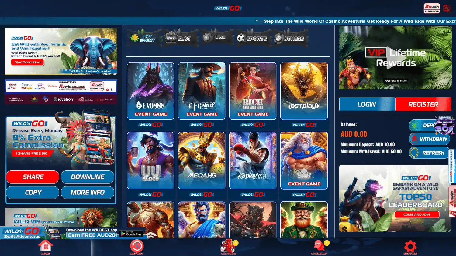 WildnGo Casino screenshot 1