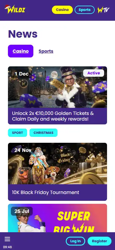Wildz Casino screenshot 6